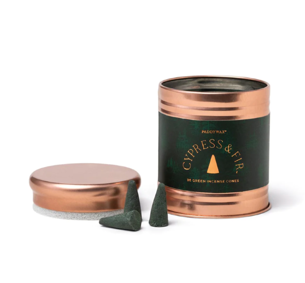 Paddywax Cypress & Fir 8 oz Green Glass Candle