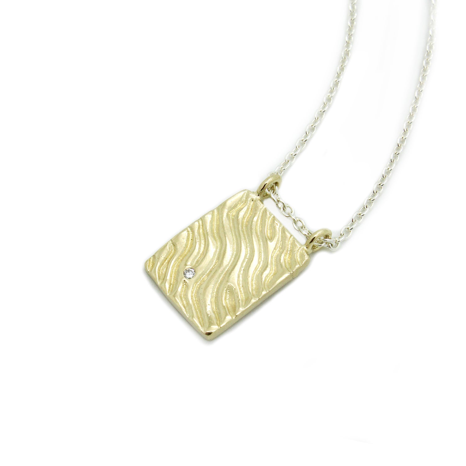 Little Tidal Flats Necklace in 14k Gold by Molly Avellar | Adorn Cape Cod