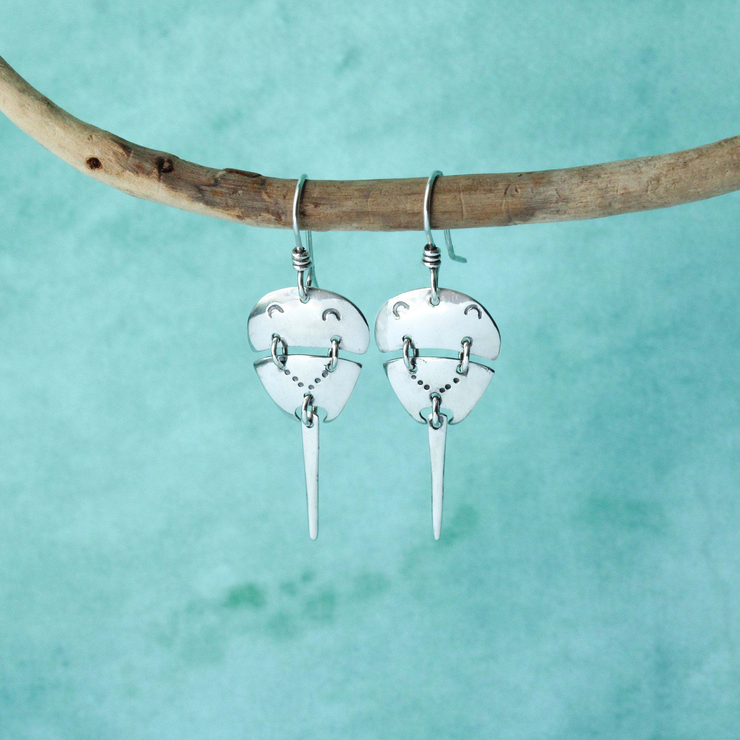Horseshoe Crab Earrings by Teresa Cetto Adorn Cape Cod